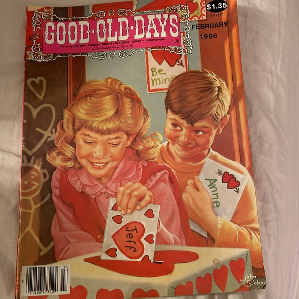 Good old days February 1986 vintage magazine. The price was $1.35.